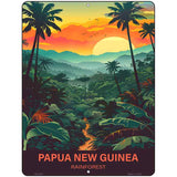 Papua New Guinea Rainforest Metal Novelty Parking Sign P-4551