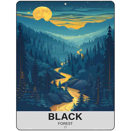 Black Forest Metal Novelty Parking Sign P-4552