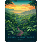 Bwindi Impenetrable Forest Metal Novelty Parking Sign P-4563