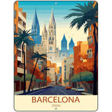 Barcelona Spain Metal Novelty Parking Sign P-4569