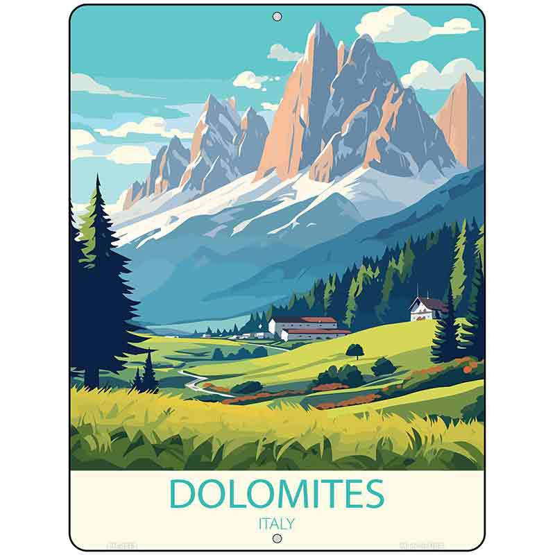 Dolomites Italy Metal Novelty Parking Sign P-4573
