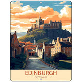 Edinburgh Scotland Metal Novelty Parking Sign P-4575
