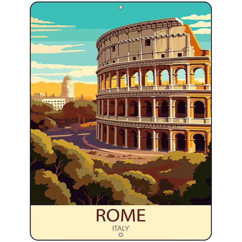 Rome Italy Metal Novelty Parking Sign P-4590