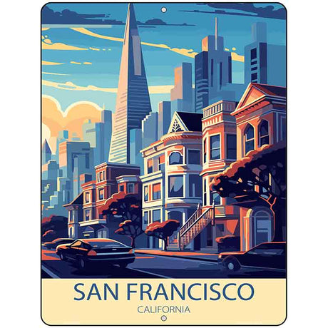San Francisco California Metal Novelty Parking Sign P-4592