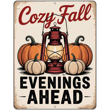 Cozy Fall Metal Novelty Parking Sign P-4605