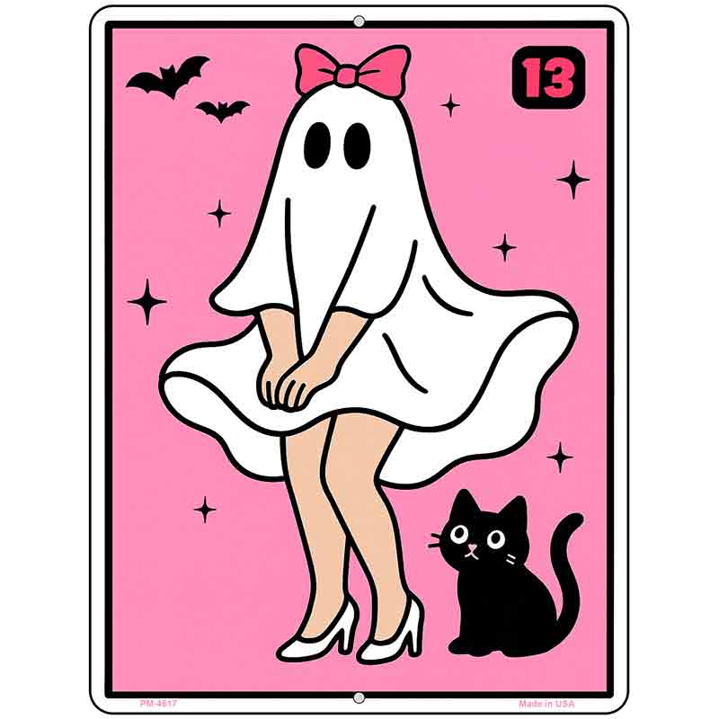 Haunted in Heels Metal Novelty Parking Sign P-4617