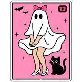 Haunted in Heels Metal Novelty Parking Sign P-4617