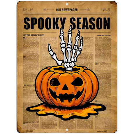 Spooky Season Metal Novelty Parking Sign P-4631