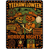 YeeHawlloween Metal Novelty Parking Sign P-4643