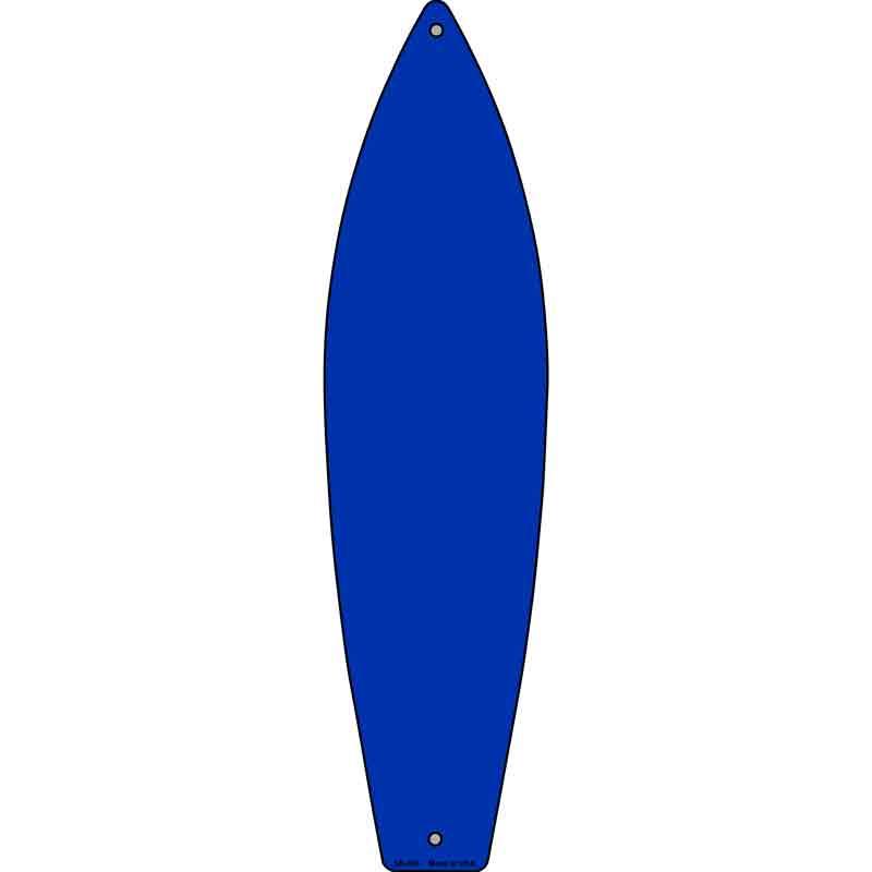 Blue Solid Dye Sublimation Blank Novelty Metal Surfboard Sign 17" x 4.5" (SB)