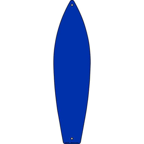 Blue Solid Dye Sublimation Blank Novelty Metal Surfboard Sign 17" x 4.5" (SB)