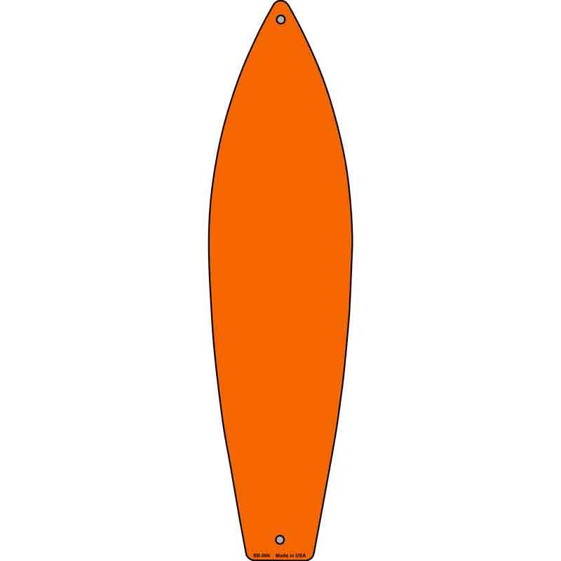 Orange Solid Dye Sublimation Blank Novelty Metal Surfboard Sign 17" x 4.5" (SB)