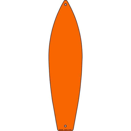 Orange Solid Dye Sublimation Blank Novelty Metal Surfboard Sign 17" x 4.5" (SB)