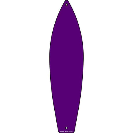 Purple Solid Dye Sublimation Blank Novelty Metal Surfboard Sign 17" x 4.5" (SB)