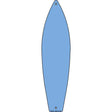 Light Blue Solid Dye Sublimation Blank Novelty Metal Surfboard Sign 17" x 4.5" (SB)
