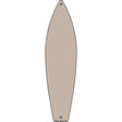 Tan Solid Dye Sublimation Blank Novelty Metal Surfboard Sign 17" x 4.5" (SB)