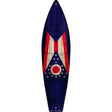 Ohio State Flag Novelty Metal Surfboard Sign 17" x 4.5" (SB)