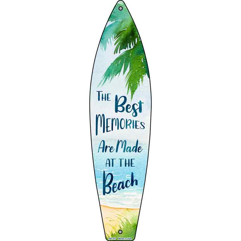 Beach Memory. Sign Best Memories at the Beach Surfboard Sign Decor | Smart Blonde