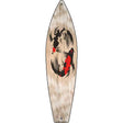 Koi Fish Novelty Metal Surfboard Sign 17" x 4.5" (SB)