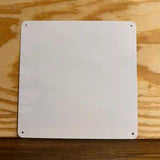White Dye Sublimation 12" Novelty Metal Square Sign SQ-000
