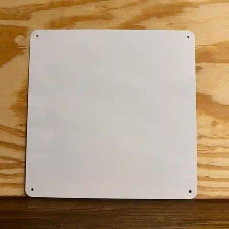 White Dye Sublimation 12" Novelty Metal Square Sign SQ-000