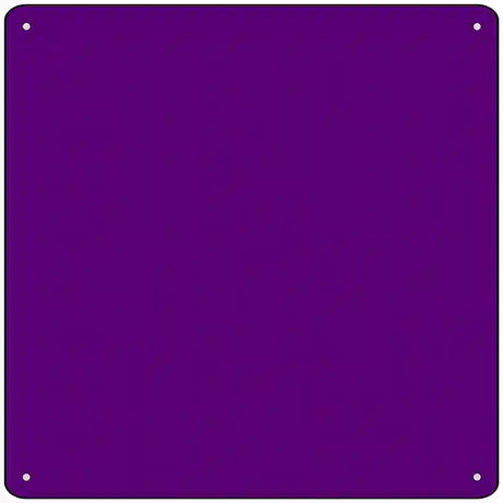 Purple Solid Novelty Metal Square Sign 12" (SQ)