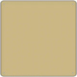Gold Solid Novelty Metal Square Sign 12" (SQ)