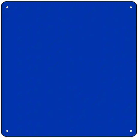 Blue Solid Novelty Metal Square Sign 12" (SQ)