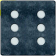 Dice Roll 6 Novelty Metal Square Sign 12" Sign (SQ)