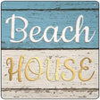 Beach House Novelty Metal Square Sign 12" (SQ)