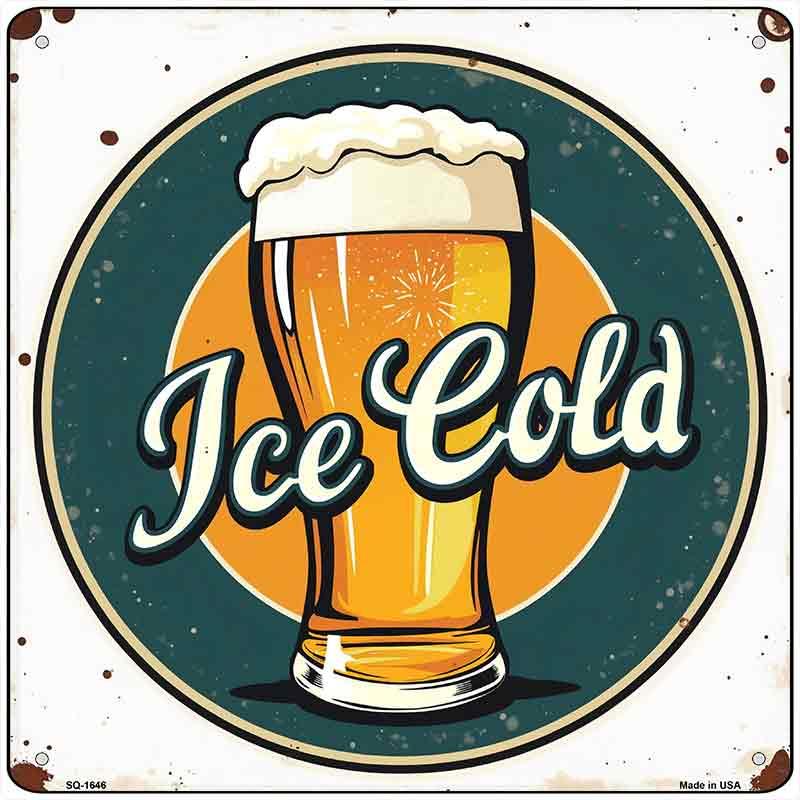 cold brew brightサイン付き　豪華フォトブック Ice Cold Beer Square Wall Decor | Smart Blonde