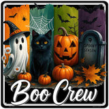 Boo Crew Novelty Metal Square Sign SQ-1696