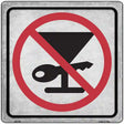 No Drinking and Driving Novelty Metal Square Sign 12" Sign (SQ)