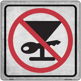 No Drinking and Driving Novelty Metal Square Sign 12" Sign (SQ)
