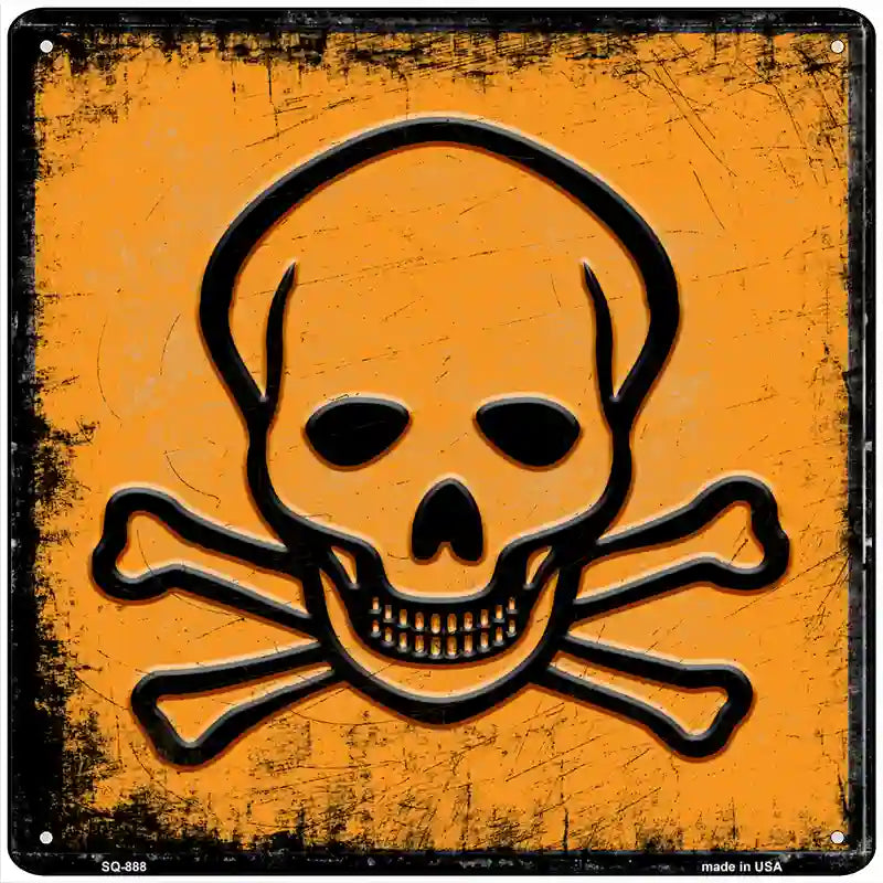 Danger Novelty Metal Square Sign 12" Sign (SQ)