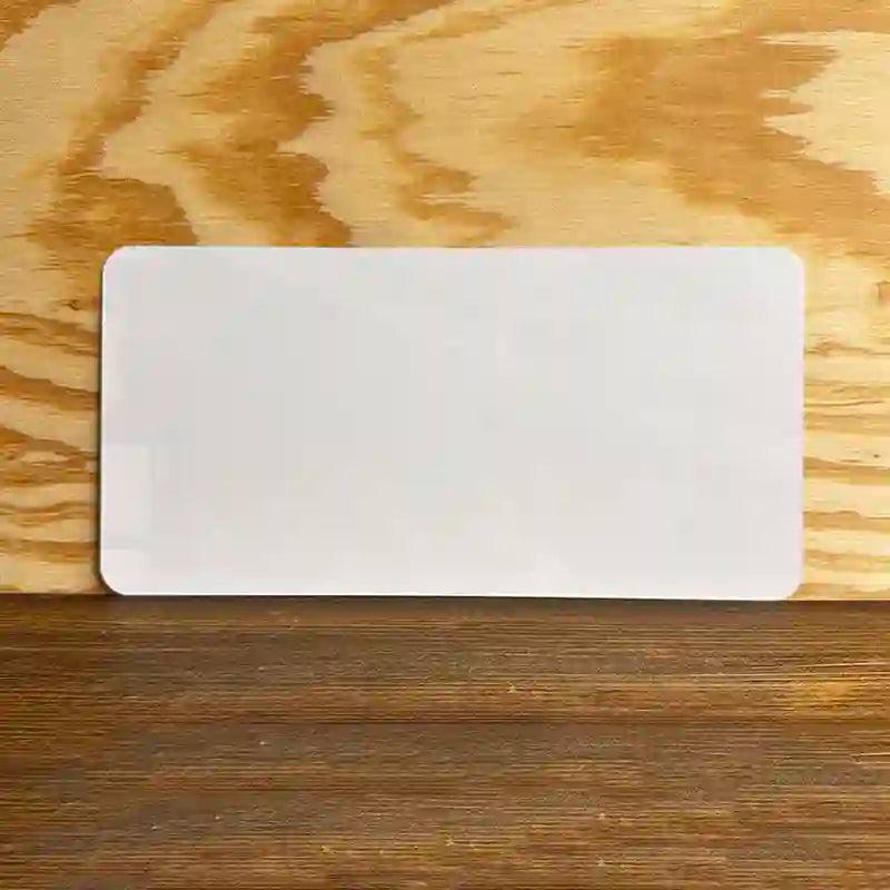 White Dye Sublimation (No Slots) 6" x 12" Metal Novelty License Plate Tag SS-000