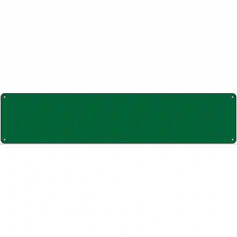 Green Solid Blank Novelty Metal Street Sign 24" x 5" (ST)