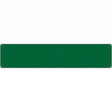 Green Solid Blank Novelty Metal Street Sign 24" x 5" (ST)