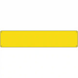 Yellow Solid Blank Novelty Metal Street Sign 24" x 5" (ST)