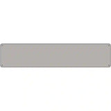 Gray Solid Blank Novelty Metal Street Sign 24" x 5" (ST)