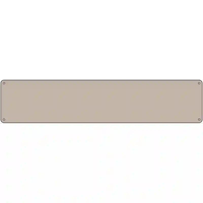 Tan Solid Blank Novelty Metal Street Sign 24" x 5" (ST)