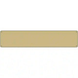 Gold Solid Blank Novelty Metal Street Sign 24" x 5" (ST)