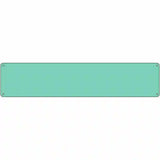 Mint Solid Blank Novelty Metal Street Sign 24" x 5" (ST)