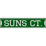 Suns Ct Novelty Metal Street Sign 24" x 5" (ST)
