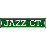 Jazz Ct Novelty Metal Street Sign 24" x 5" (ST)