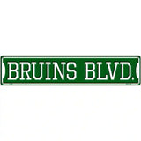 Bruins Blvd Novelty Metal Street Sign 24" x 5" (ST)
