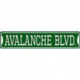 Avalanche Blvd Novelty Metal Street Sign 24" x 5" (ST)