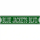 Blue Jackets Blvd Novelty Metal Street Sign 24" x 5" (ST)