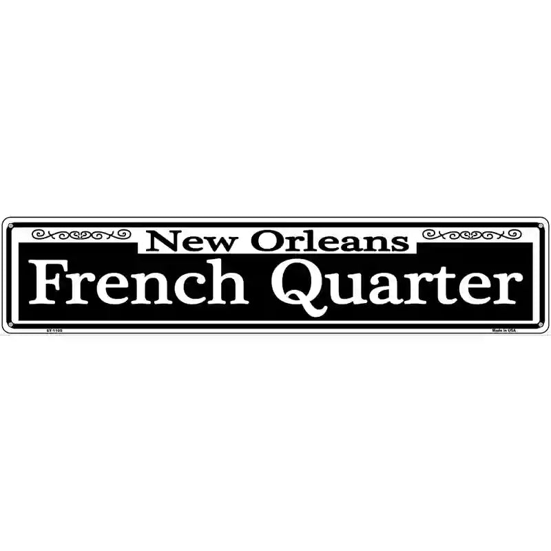 New Orleans French Quarter サイン　シリアルナンバー付 New Orleans French Quarter Metal Street Sign | Smart Blonde