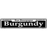 Burgundy Novelty Metal Street Sign 24" x 5" (ST)